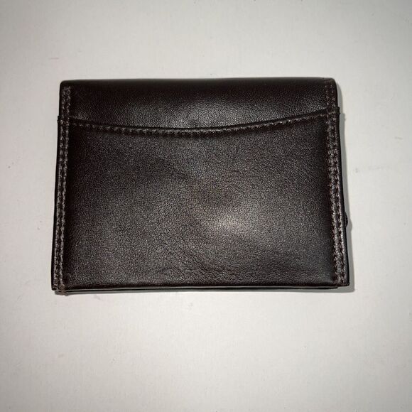 Bifold Wallet Genuine Leather Mens Brown Multi Compartments ClassicCore NormCore - Picture 1 of 6